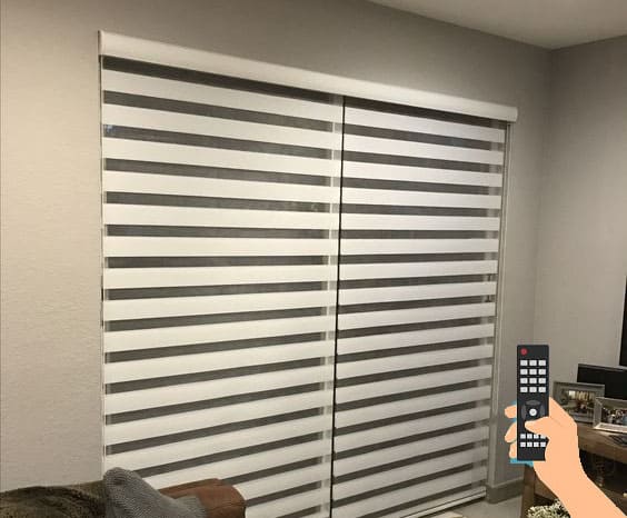 remote controlled motorized blinds